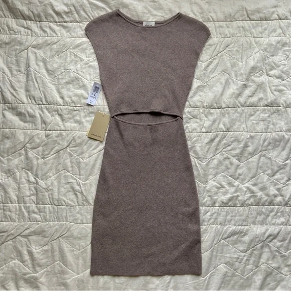 Aritzia | Dresses | Aritzia Wilfred Free Cutout Knit Mini Dress | Poshmark